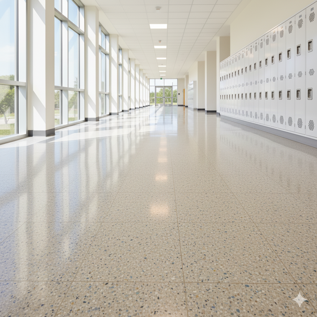 School Hallway Flooring